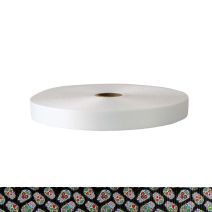 3/4 Inch Polyester Satin Sugar Skulls Black