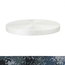 1 Inch Tubular Polyester Webbing  Camouflage Digital Blue