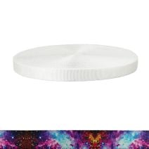 1 Inch Tubular Polyester Webbing  Universe