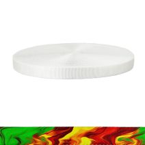 1 Inch Tubular Polyester Webbing  Wicked Rasta