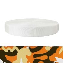 2 Inch Tubular Polyester Webbing  Camouflage Autumn