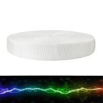 2 Inch Tubular Polyester Webbing  Rainbow Lightning Splatter