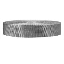 1 Inch Heavyweight Polypropylene Silver Gray