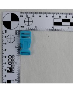 1/2 Inch Clearance Plastic Side Release Buckle Contoured Light Blue