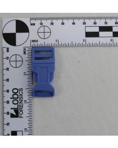 5/8 Inch Clearance Plastic Side Release Buckle Contoured Steel Blue