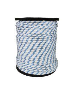 1/2 Inch Kernmantle Rope - White with Blue Tracer