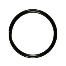 1 Inch Gloss Black Plated Metal Split O-Ring