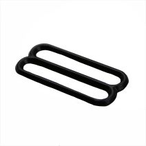 1 1/2 Inch Round Black Plated Metal 3-Bar Slide
