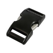 1 Inch Anodized Aluminum Side Release Buckle Gloss Black