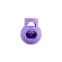Lilac Ball Style Plastic Cord Lock