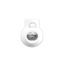 White Ball Style Plastic Cord Lock