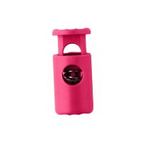 Hot Pink Barrel Style Plastic Cord Lock