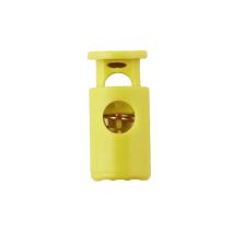Yellow Barrel Style Plastic Cord Lock