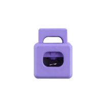 Lilac Block Style Plastic Cord Lock