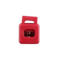 Red Block Style Plastic Cord Lock