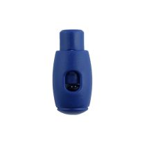 Navy Blue Bowling Pin Style Plastic Cord Lock