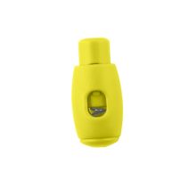 Yellow Bowling Pin Style Plastic Cord Lock