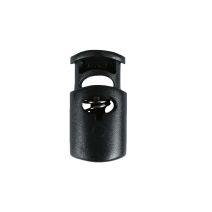 Black Ellipse Style Plastic Cord Lock