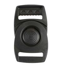 1 Inch Plastic Rotating Center Release Buckle Black