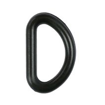 1/2 Inch Plastic D-Ring Light Duty Black