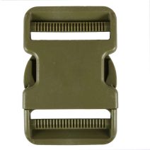 2 Inch Plastic Side Release Buckle Double Adjust Army Green