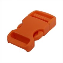 3/4 Inch Plastic Side Release Buckle Single Adjust Orange