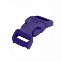5/8 Inch Plastic Side Release Buckle Single Adjust Contoured Purple