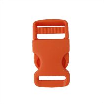 1 Inch Plastic Single Adjust Side Release Buckle Orange