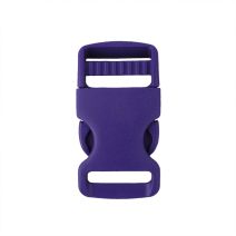 1 Inch Plastic Single Adjust Side Release Buckle Purple