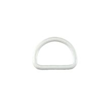 1 1/2 Inch Clearance Metal D-Ring Powder Coated White