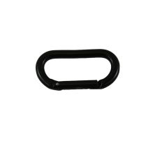 Clearance Metal Oval Carabiner Black Plated