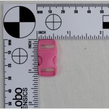 3/8 Inch Clearance Plastic Side Release Buckle Contoured Pink