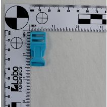 1/2 Inch Clearance Plastic Side Release Buckle Contoured Light Blue