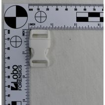 5/8 Inch Clearance Plastic Side Release Buckle No Adjust White