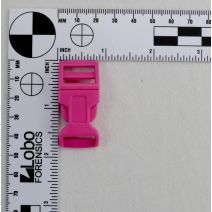 5/8 Inch Clearance Plastic Side Release Buckle Contoured Hot Pink