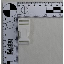5/8 Inch Clearance Plastic Side Release Buckle Contoured White