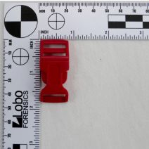5/8 Inch Clearance Plastic Side Release Buckle Contoured Red