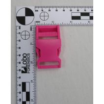 1 Inch Clearance Plastic Side Release Buckle Single Adjust Rose Pink