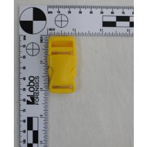 3/4 Inch Clearance Plastic Side Release Buckle Single Adjust Yellow