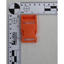 1 Inch Clearance Plastic Side Release Buckle Single Adjust Orange