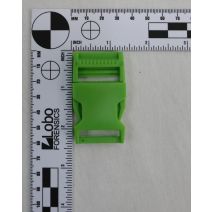 1 Inch Clearance Plastic Side Release Buckle Single Adjust Green