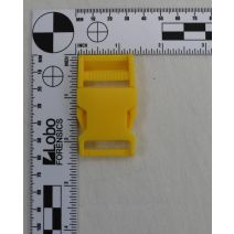 1 Inch Clearance Plastic Side Release Buckle Single Adjust Yellow