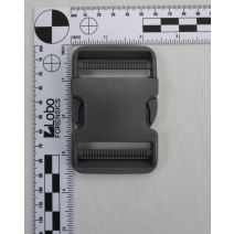 2 Inch Clearance Plastic Side Release Buckle Double Adjust Charcoal