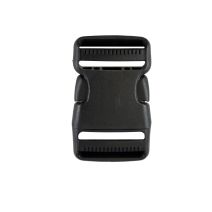 1 1/2 Inch Clearance Plastic Side Release Buckle Double Adjust Black