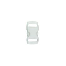 3/8 Inch Clearance Plastic Side Release Buckle Single Adjust  White