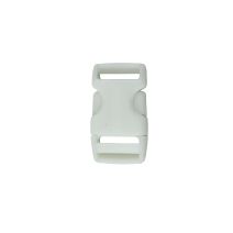 1 Inch Clearance Plastic Side Release Buckle Single Adjust White