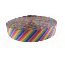 2 Inch Clearance Utility Polyester Rainbow Stripe - 117 Foot Roll