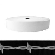 2 Inch Sublimated Elastic Barbed Wire: Silver