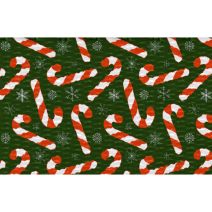 1 Inch Candy Canes Picture Quality Polyester Webbing