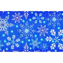 1 Inch Blue Winter Picture Quality Polyester Webbing
